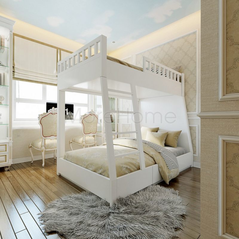 Thiết kế nội thất phòng ngủ căn hộ sarimi đại quang minh tân cổ điển